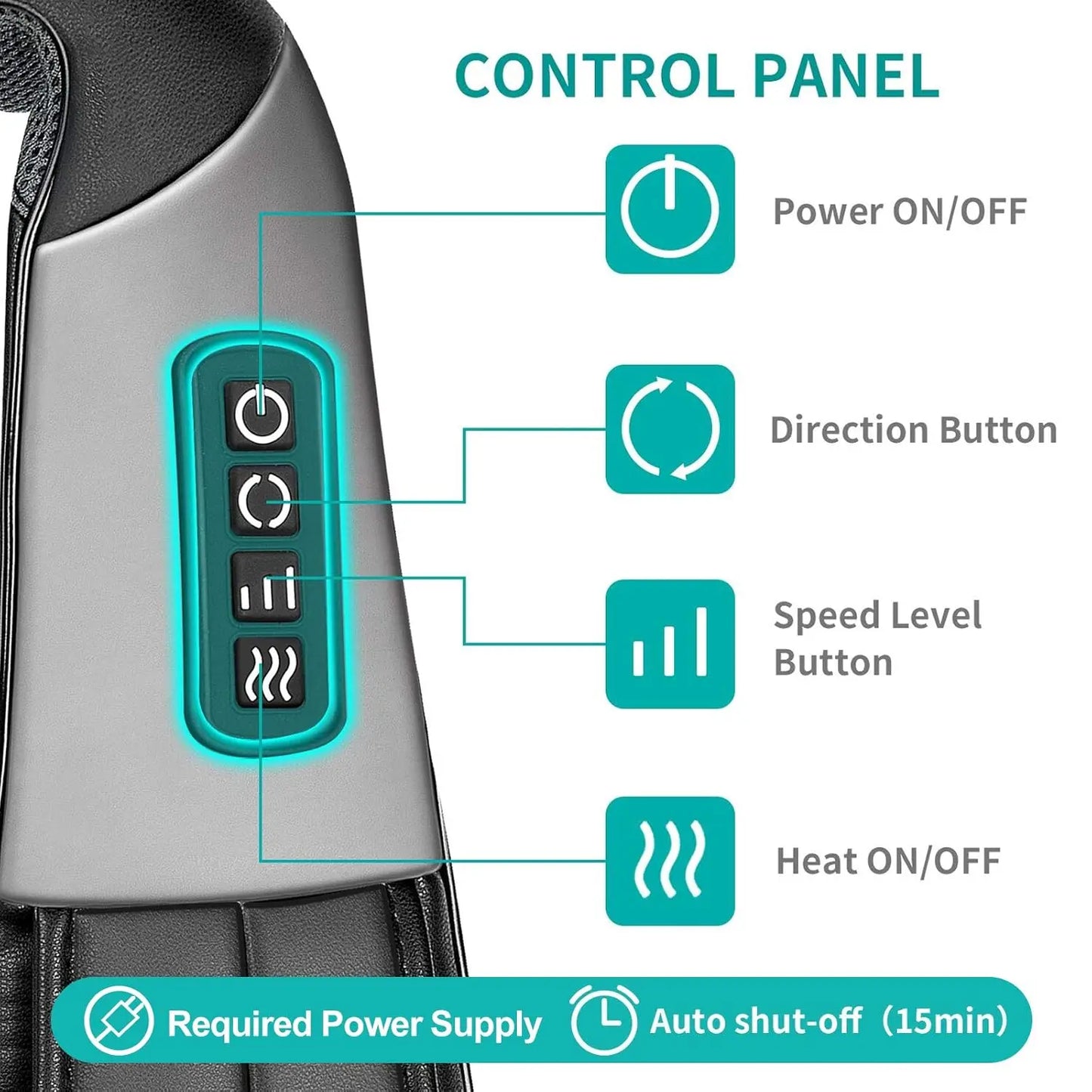 Luxiz™ Neck and Back Massager with Soothing Heat Luxiz™️