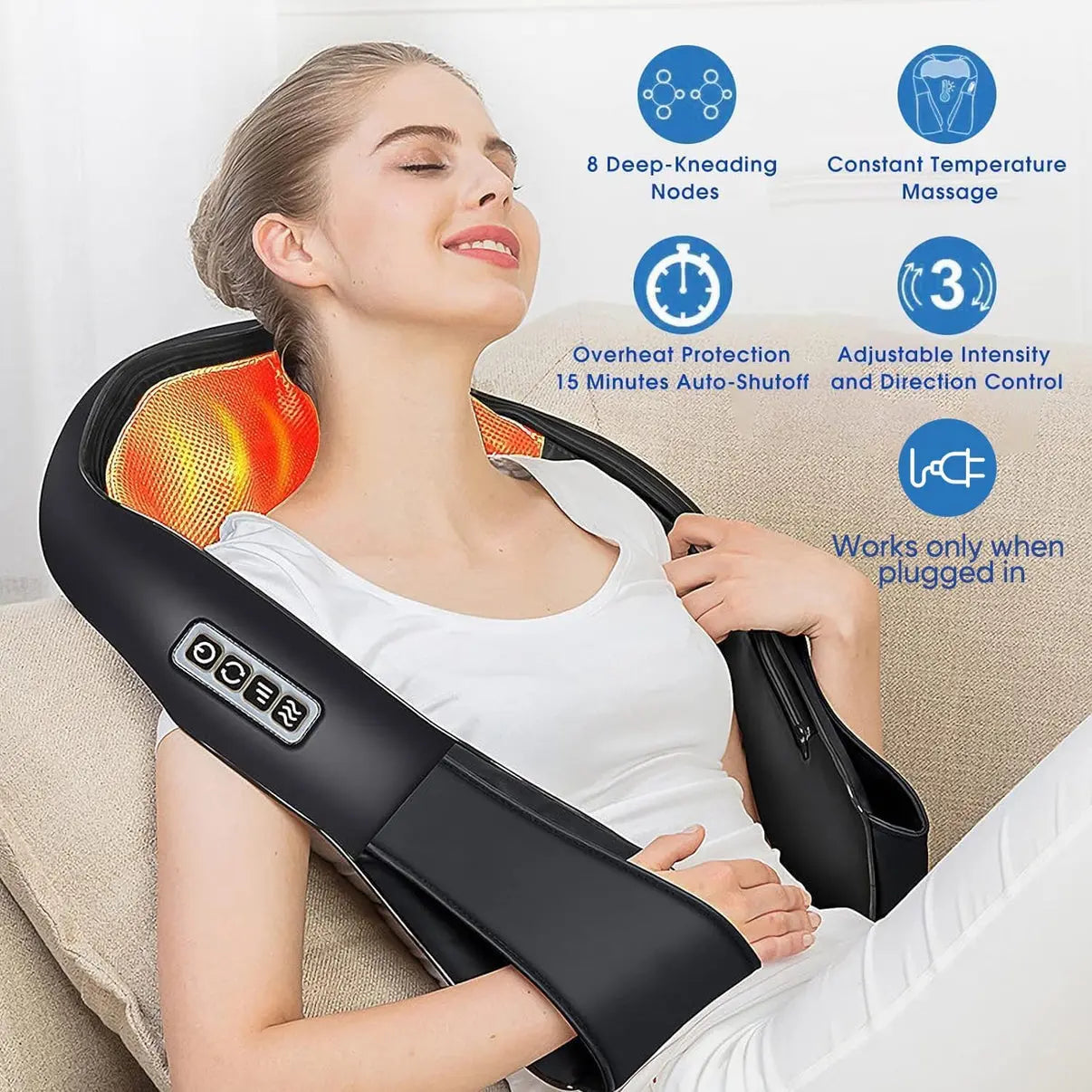 Luxiz™ Neck and Back Massager with Soothing Heat Luxiz™️