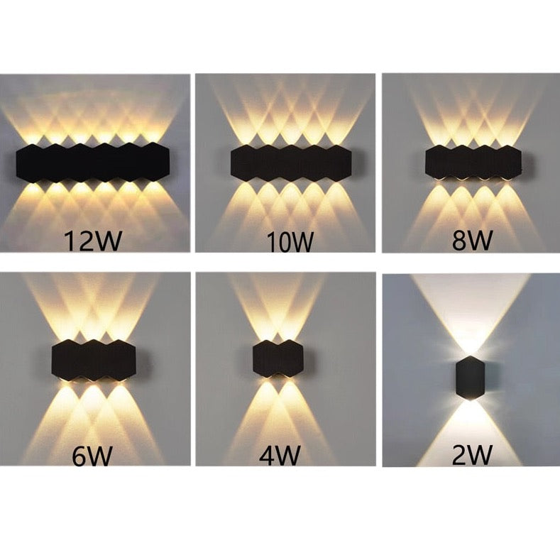 Zion - Hex Shaped Wall Light