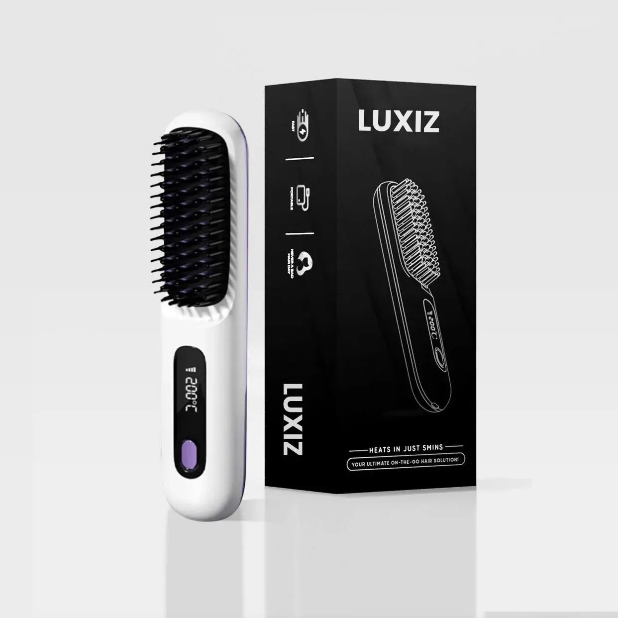 Luxiz Portable Straightener Brush - GoBrush PRO Luxiz™️
