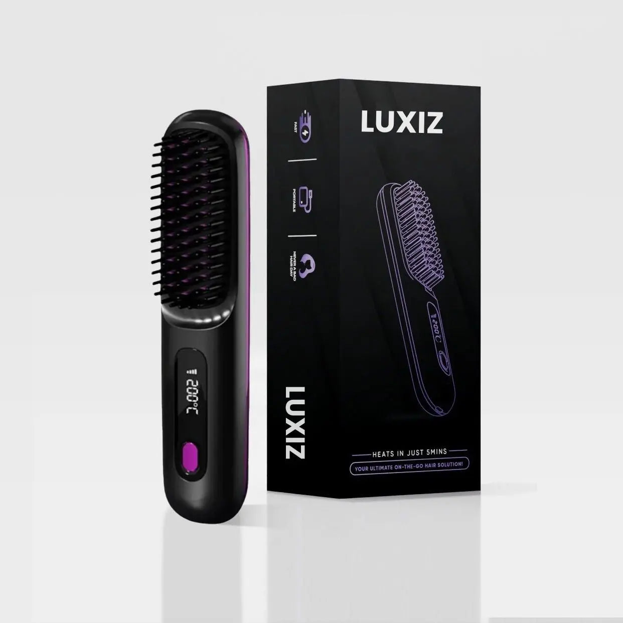 Luxiz Portable Straightener Brush - GoBrush PRO Luxiz™️