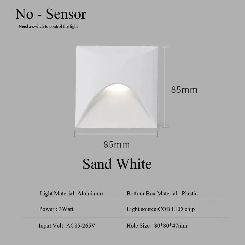 Zavala - Modern Waterproof Indoor/Outdoor Recessed Stair Wall Light Luxiz™️