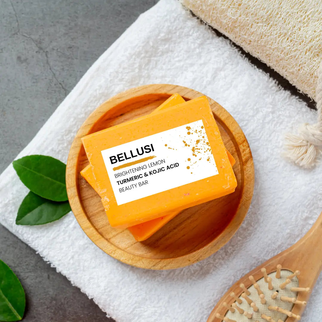 Brightening Lemon Turmeric & Kojic Acid Beauty Bar Bellusi
