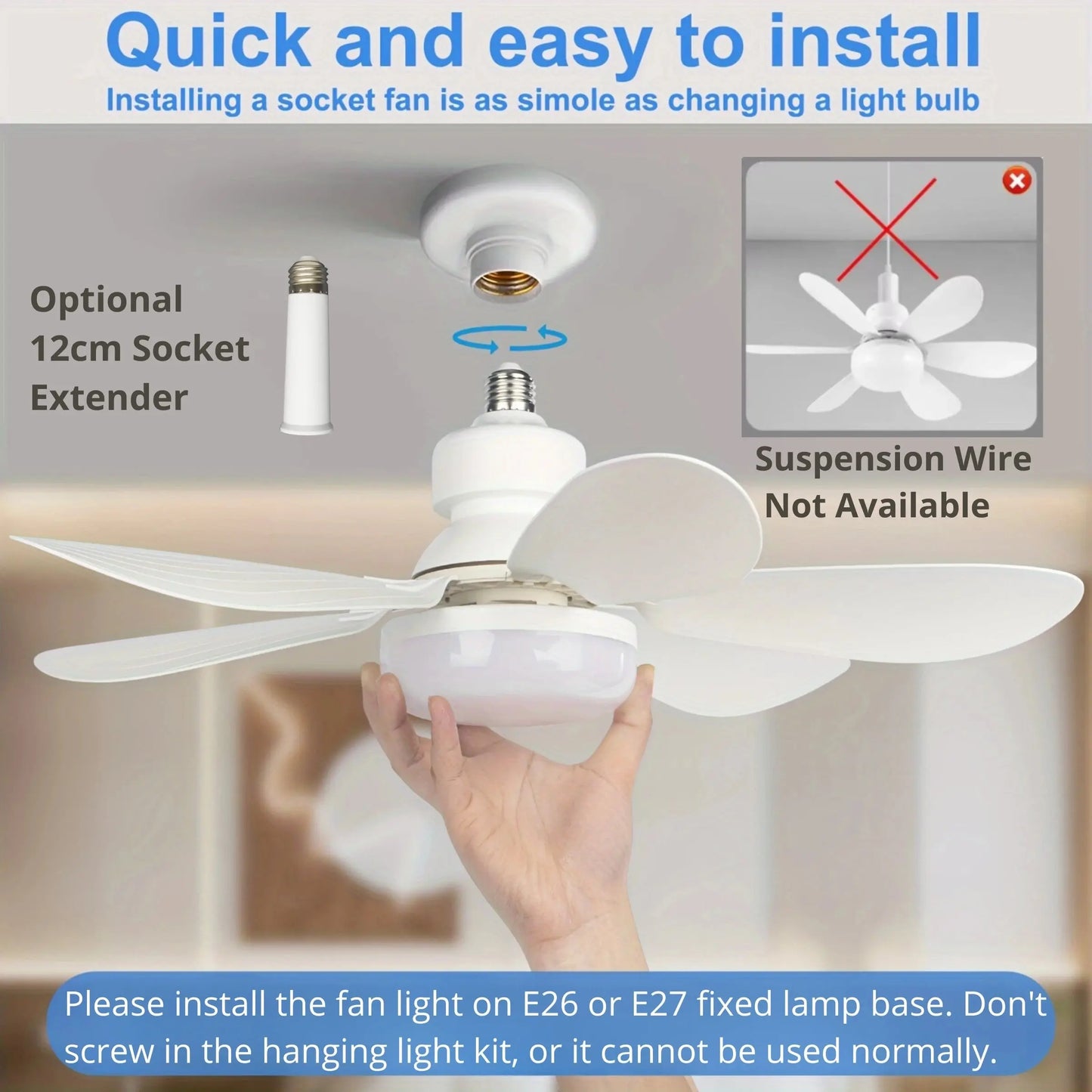 Luxiz™️ LED Remote Ceiling Fan Luxiz™️