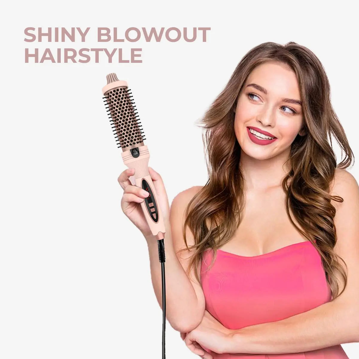 3-in-1 Pro Negative Ion Two PTC Heaters Thermal Brush Luxiz™️