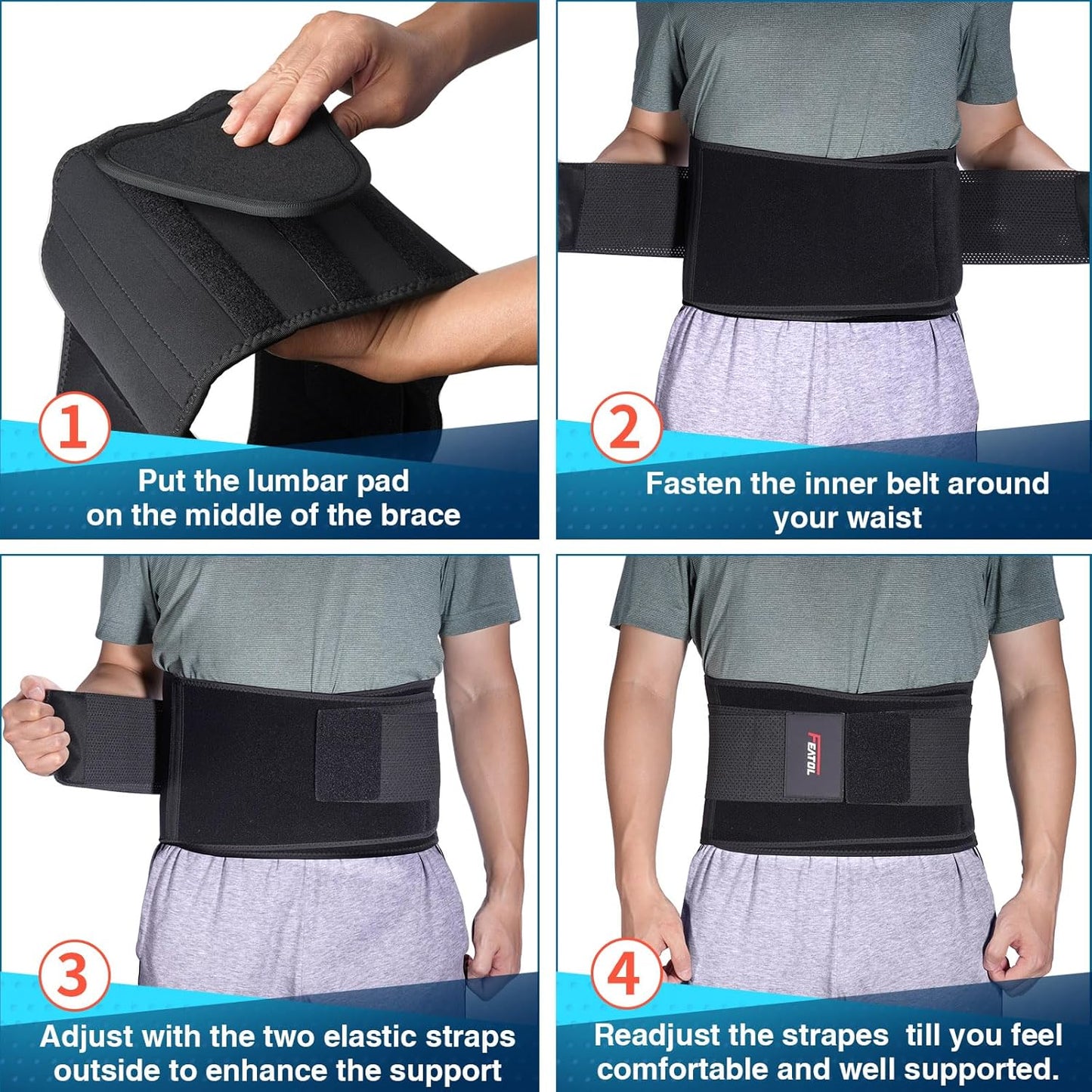 Luxiz™ - The Complete Hip & Lower Back Wrap For Easier Walking & Standing (Sciatica, Spinal Stenosis, Lower Back Pain)