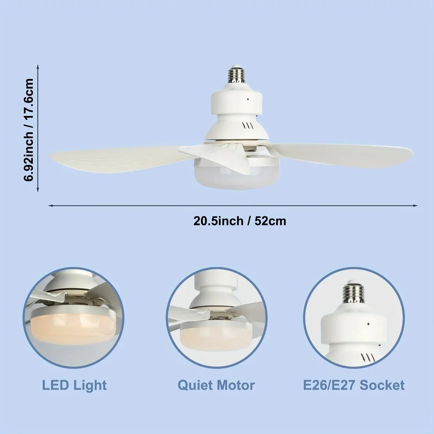 Luxiz™️ LED Remote Ceiling Fan Luxiz™️