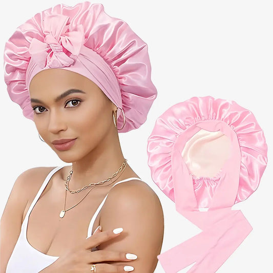 Double Layered Silk Satin hair cap IUI BEAUTY