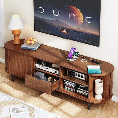 69" TV Stand w/ Power Outlet