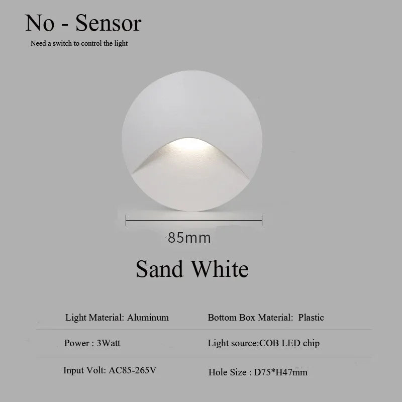Zavala - Modern Waterproof Indoor/Outdoor Recessed Stair Wall Light