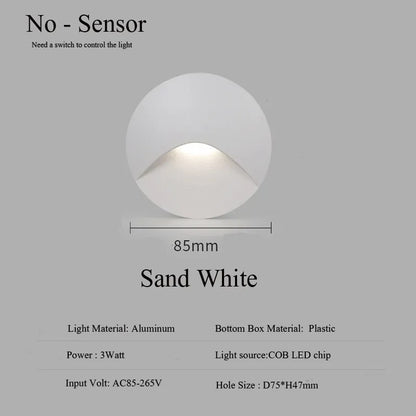 Zavala - Modern Waterproof Indoor/Outdoor Recessed Stair Wall Light