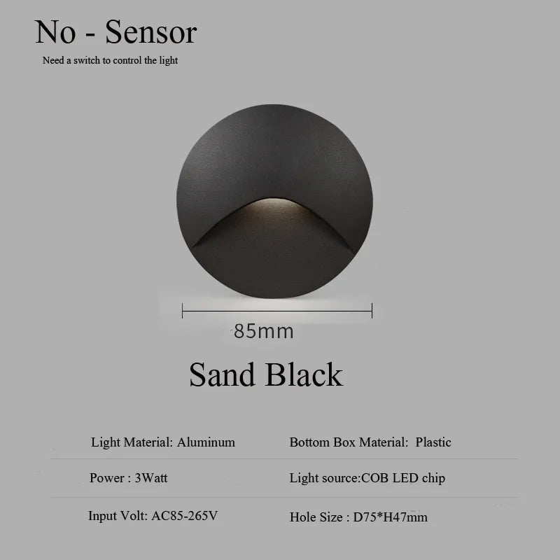 Zavala - Modern Waterproof Indoor/Outdoor Recessed Stair Wall Light