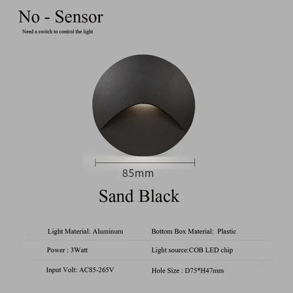 Zavala - Modern Waterproof Indoor/Outdoor Recessed Stair Wall Light