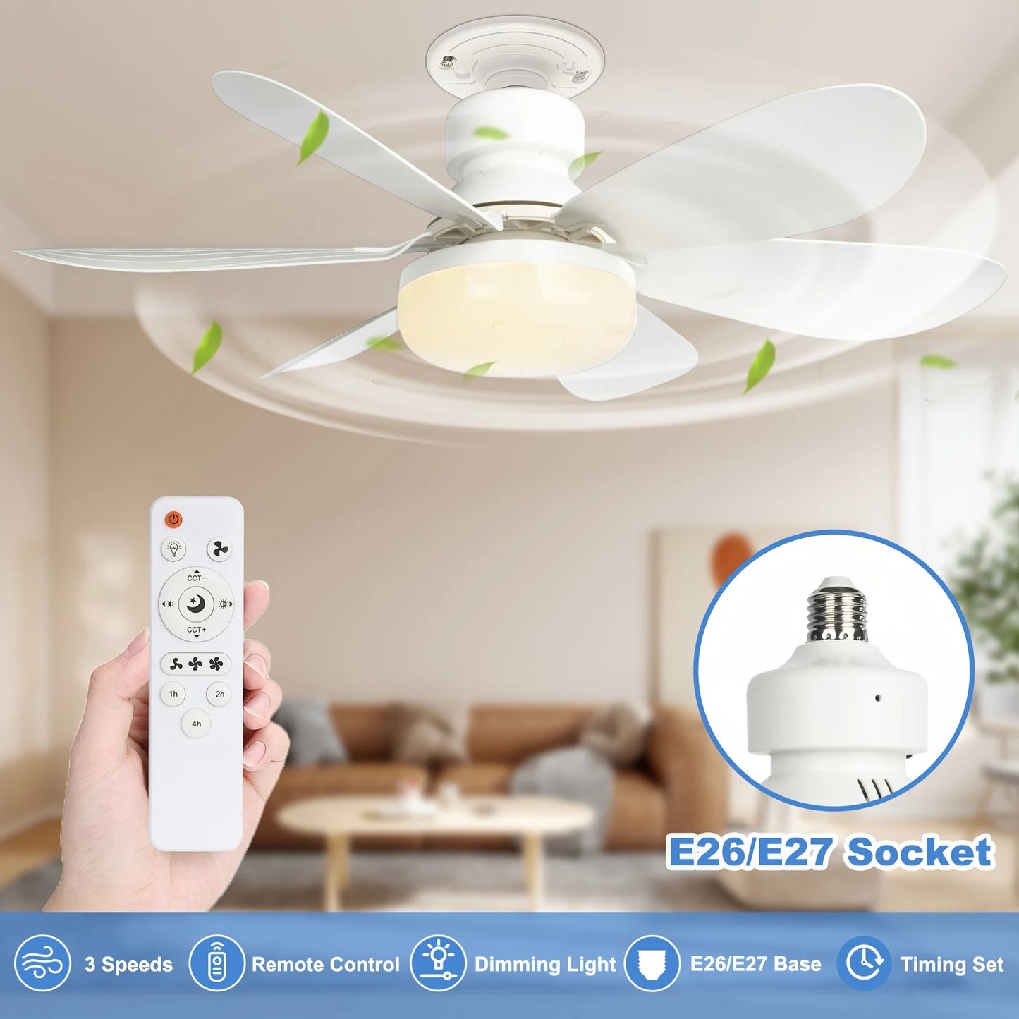 Luxiz™️ LED Remote Ceiling Fan