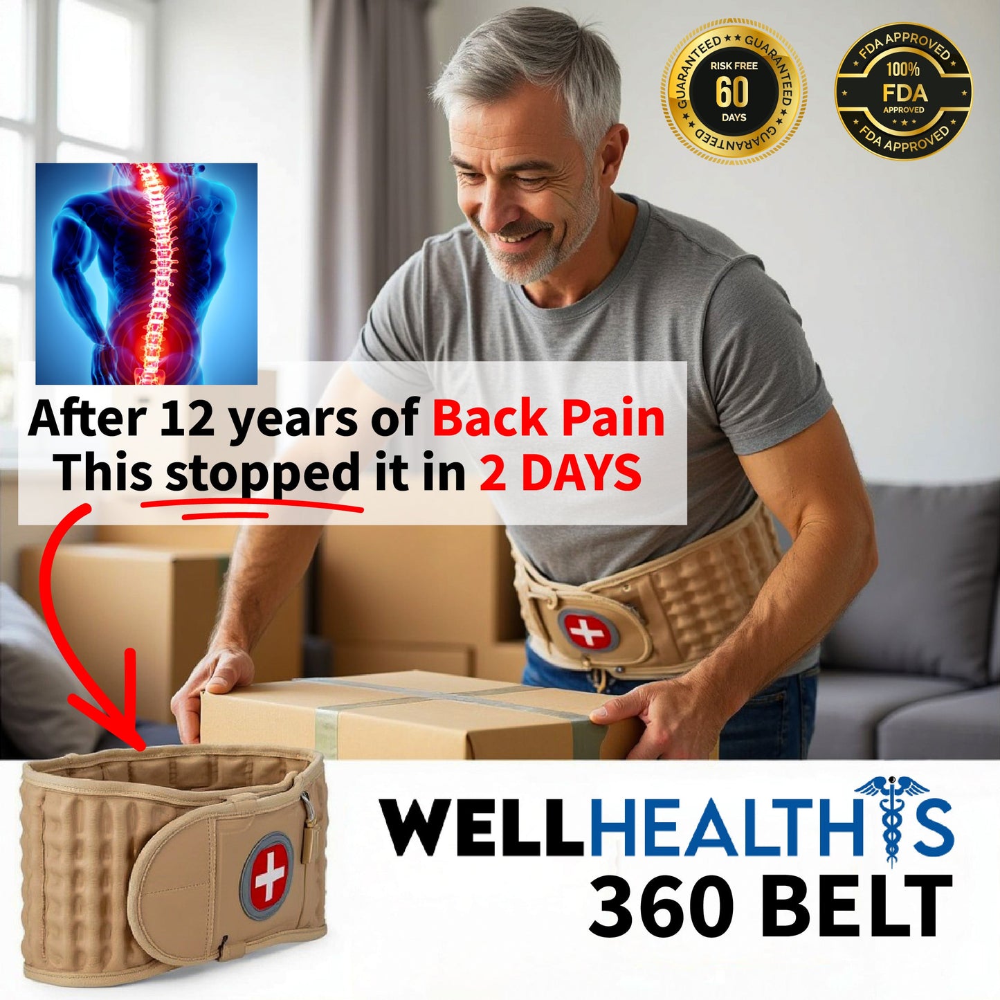 Well-Healths Back Pain Belt
