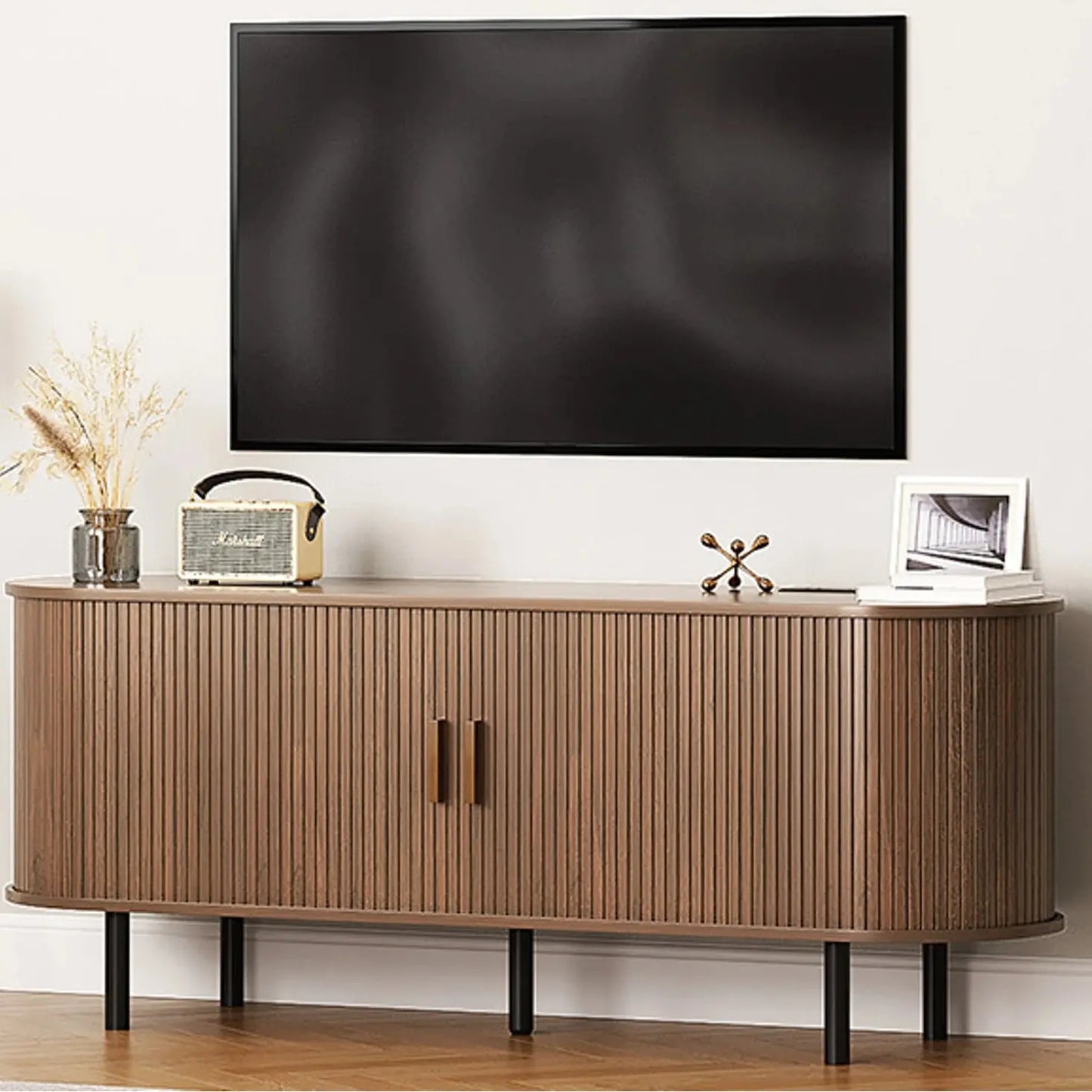 Luxiz 63" TV Stand with Power Outlet