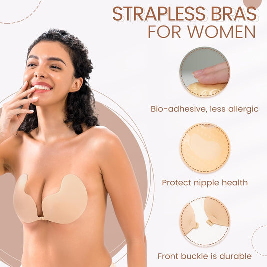 Invisible Push-Up Sticky Bra