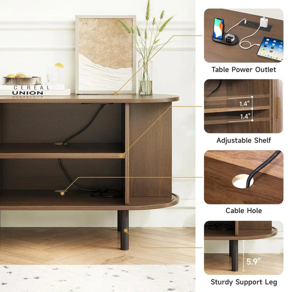 Stylish TV Stand with Power